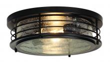 AFX Lighting, Inc. ACF13BK - Archer Flushmount - Black - Clear