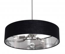 AFX Lighting, Inc. CLNP24MBSN-BKSL - Celine Pendant 24'' Medium Base SN - BKSL shade