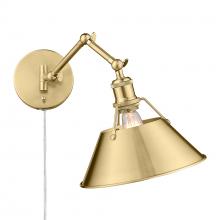 Golden 3306-A1W BCB-BCB - Orwell BCB 1 Light Articulating Wall Sconce in Brushed Champagne Bronze with Brushed Champagne Bronz