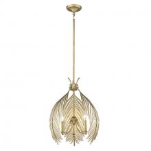 Golden 6930-3P VFG - Cay 3 Light Pendant in Vintage Fired Gold