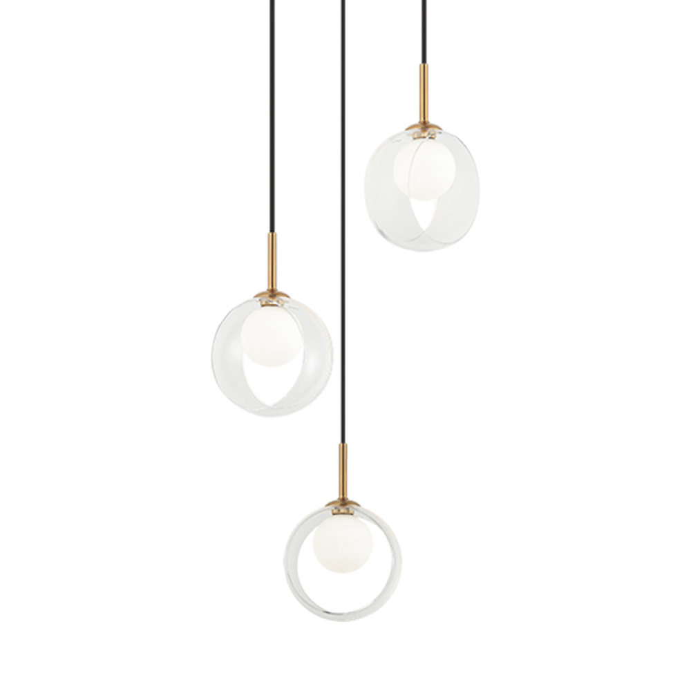 Delcia Aged Gold Brass Pendant