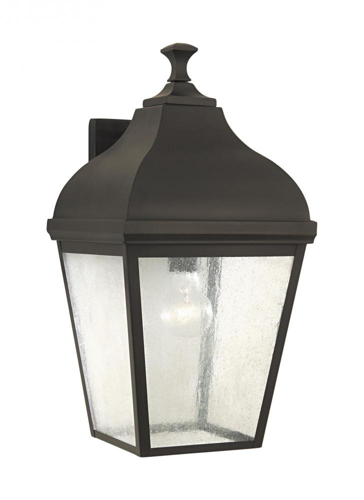Terrace transitional 1-light outdoor exterior extra large wall lantern sconce in oil rubbed bronze f