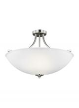 Generation Lighting 7716504-962 - Geary Large Four Light Semi-Flush Convertible Pendant