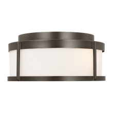 Generation Lighting GLO1132OE-ANBZ - Luning Medium Flush Mount