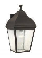 Generation Lighting OL4003ORB - Terrace transitional 1-light outdoor exterior extra large wall lantern sconce in oil rubbed bronze f