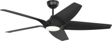 Generation Lighting 5DLWCSM56MBKD - Dellwood Coastal Smart 56 LED Ceiling Fan