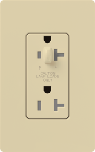 Lutron Electronics CAR-15-HDTR-IV-C - CLARO 15A TPR RSIST HALF DIM RCPT IV CSA