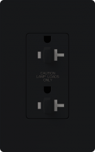 Lutron Electronics CAR-20-DDTR-BL-C - CLARO 20A TPR RSIST DUAL DIM RCPT BL CSA