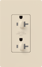 Lutron Electronics CAR-20-DDTR-LA-C - CLARO 20A TPR RSIST DUAL DIM RCPT LA CSA