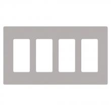 Lutron Electronics CW-4-GR - CLARO WALLPLATE 4 GNG GR
