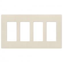 Lutron Electronics SC-4-PM - SATIN WALLPLATE 4G PM