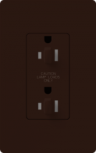 Lutron Electronics NTR-15-DDTR-BR-C - NOVAT 15A TPR RSIST DUAL DIM RCPT BR CSA