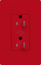 Lutron Electronics SCR-15-DDTR-HT - SATIN 15 A TMPR RESIST DUAL DIM RECPT HT