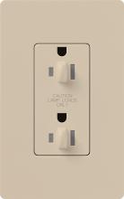 Lutron Electronics SCR-20-DDTR-TP - SATIN 20 A TMPR RESIST DUAL DIM RECPT TP