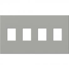 Lutron Electronics VWP-4-GR - VAREO WALLPLATE 4GNG GRAY