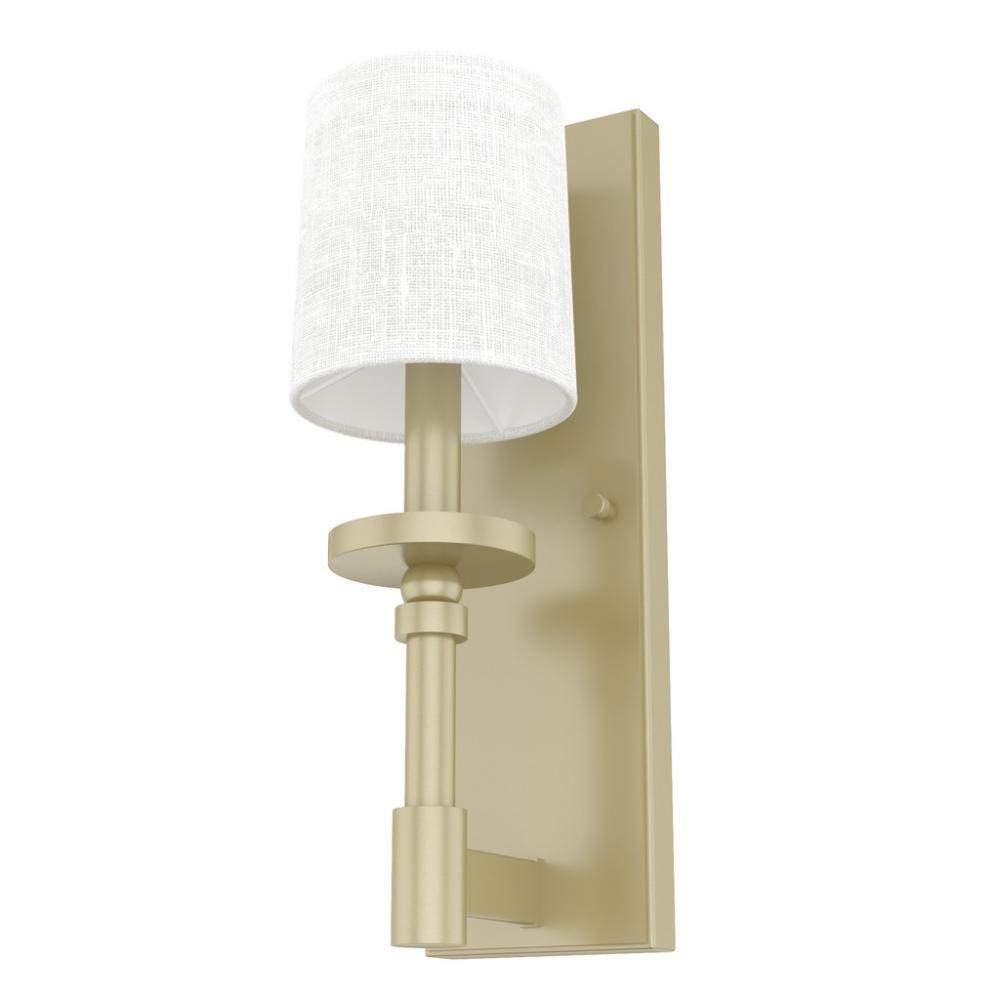 Hunter Briargrove Modern Brass 1 Light Sconce Wall Light Fixture