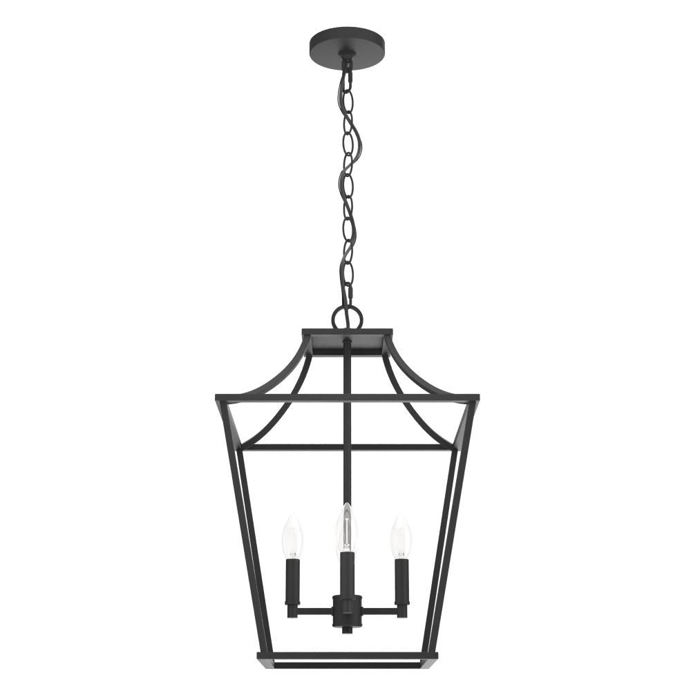 Hunter Laurel Ridge Natural Black Iron 4 Light Small Pendant Ceiling Light Fixture