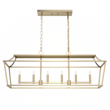 Hunter 19078 - Hunter Laurel Ridge Alturas Gold 6 Light Chandelier Ceiling Light Fixture