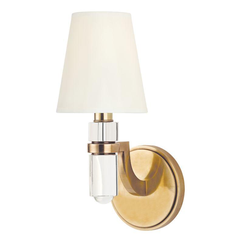 1 LIGHT WALL SCONCE w/WHITE SHADE