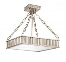 Hudson Valley 933-AGB - 3 LIGHT SEMI FLUSH