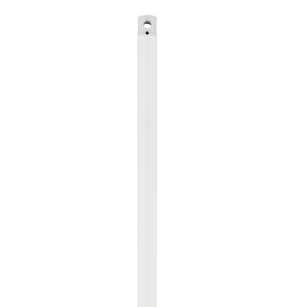 18" Threaded Downrod - Matte White