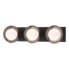 Hubbardton Forge 201378-SKT-14-14-GG0711 - Brooklyn 3-Light Straight Double Shade Bath Sconce