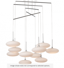 Hubbardton Forge 131157-SKT-STND-86-GS0818 - Clouds 10-Light Mobile Pendant