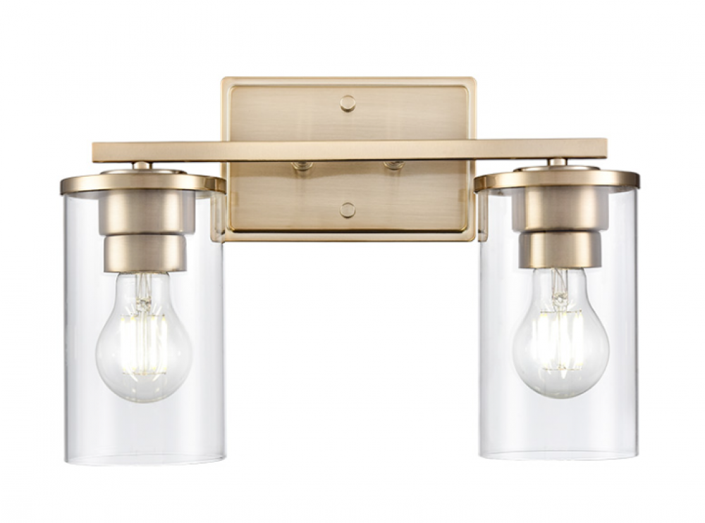 Verlana 14" Wide 2-Light Vanity - Modern Gold