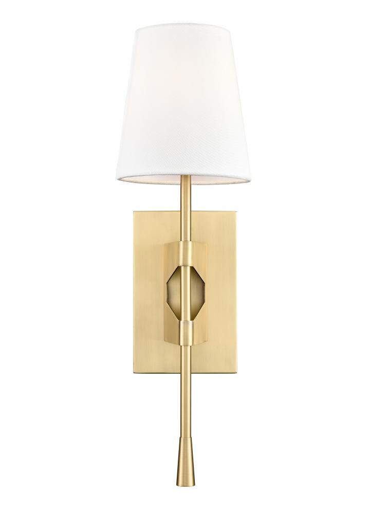 1-Light Wall Sconce Vintage Brass