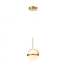 Alora Lighting PD301001BG-UNV - Globo 7-in Brushed Gold LED Pendant