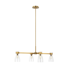 Visual Comfort & Co. Studio Collection AEC1014BBS - Moritz Four Light Linear Chandelier