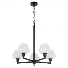  6221-5-59 - Cassini 5 Light Chandelier, Matte Black