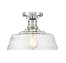 Savoy House Meridian M60070PN - 1-Light Ceiling Light in Polished Nickel