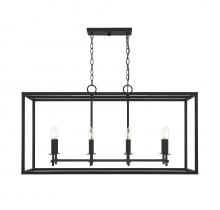 Savoy House Meridian M7020MBK - 8-Light Outdoor Linear Chandelier in Matte Black