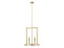 Savoy House Meridian M7044NB - 4-Light Pendant in Natural Brass