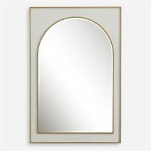 Uttermost 09916 - Crisanta Gloss White Arch Mirror