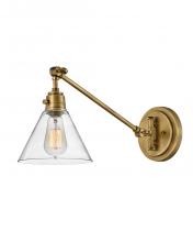 Hinkley 3690HB-CL - Medium Swing Arm Single Light Sconce