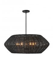 Hinkley 40385BLK - Large Convertible Drum Chandelier