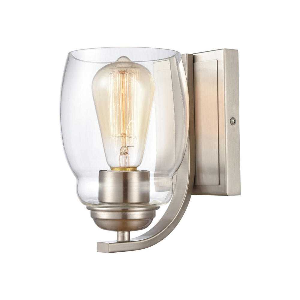 Thomas - Calistoga 8'' High 1-Light Sconce - Brushed Nickel