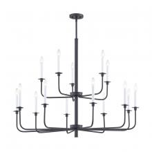 ELK Home CN3415826 - Thomas - Lexington Green 46'' Wide 15-Light Chandelier - Matte Black